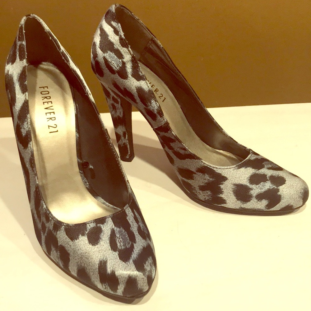 Leopard print heels